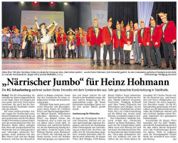 "Nrrischer Jumbo" fr Heinz Hohmann