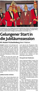 Gelungener Start in die Jubilumssession